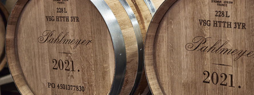 Pahlmeyer winemaking barrels