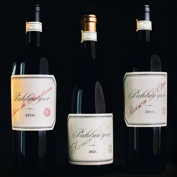 Pahlmeyer Les Elus wine bottles